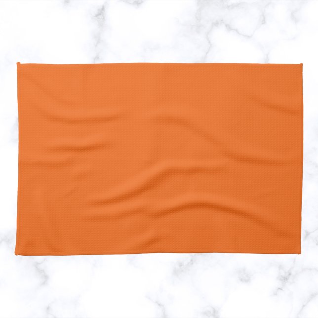 Orange Tiger Solid Colour Tea Towel (Creator Uploaded)
