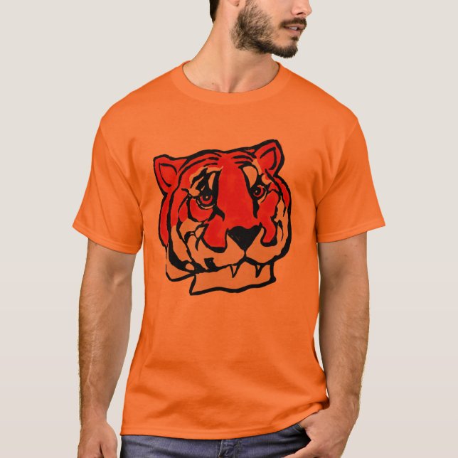ORANGE TIGER  T-Shirt (Front)