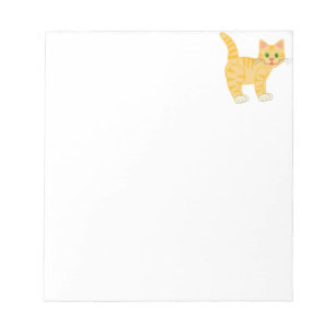 Orange Tiger Tabby Cat Notepad