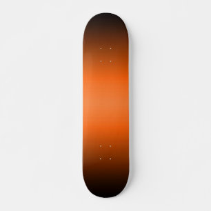 Orange to Black Gradient Skateboard