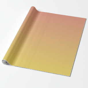 Orange to Yellow Ombre Pattern Wrapping Paper