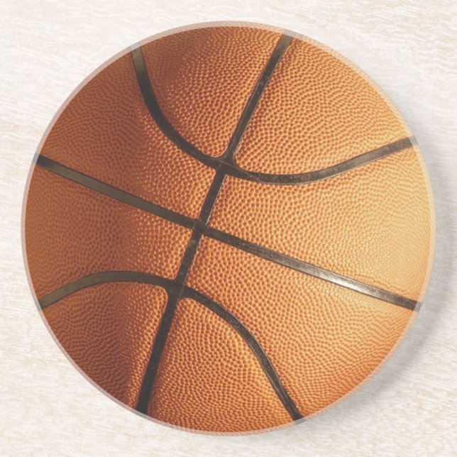Orange Traditional Basketball, Coaster (Front)