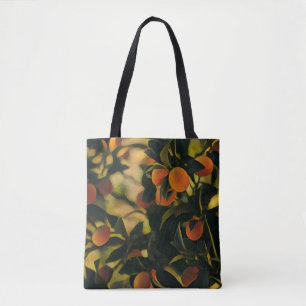 Orange Tree Funky Tote Bag