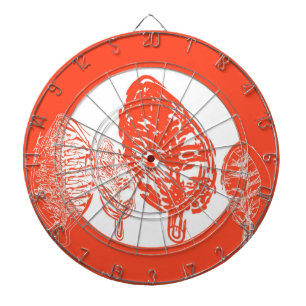 Orange tree (leaves) dartboard