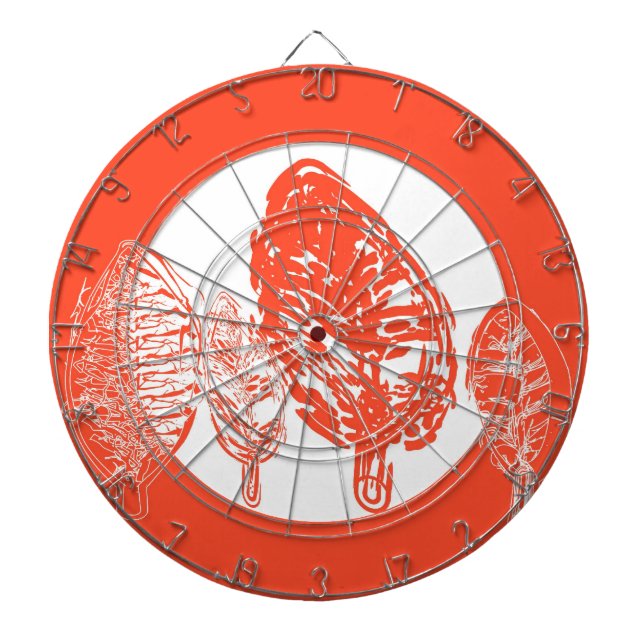 Orange tree (leaves) dartboard (Front)