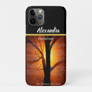 Orange Tree silhouette with orange sunset Case-Mat Case-Mate iPhone Case