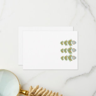 Orange Tree Topiary Ginger Jars Thank You Card