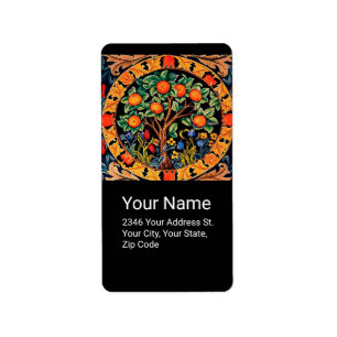 ORANGE TREE WITH GREEN LEAVES,FLOWERS Black Label