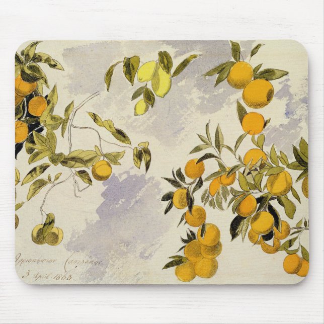 Orange Trees, 1863 (w/c, pen and ink over graphite Mouse Pad (Front)