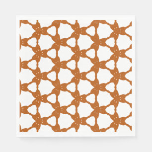 Orange Triangle Pattern Napkin