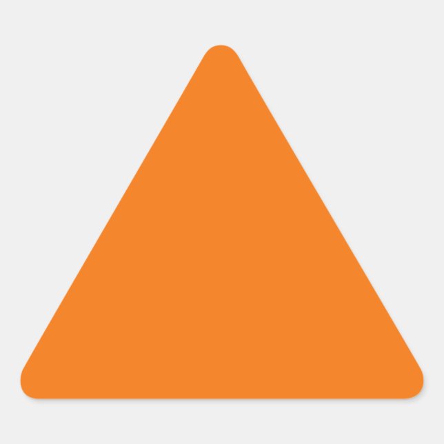 Orange  Triangle Sticker (Front)