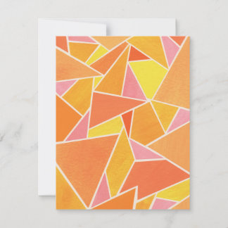 Orange Triangles Card