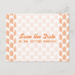 Orange Tribal Arrows Save the Date Postcard