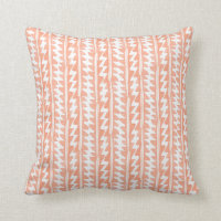 Orange Tribal ZigZag Watercolor Pattern