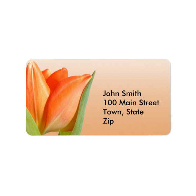 Orange Tulip Labels (Front)