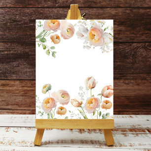 Orange Tulip Ranunculus Flower Background Poster