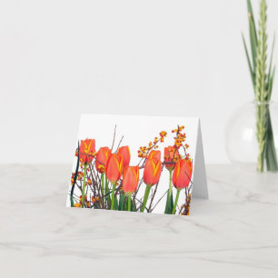 Orange Tulips Card