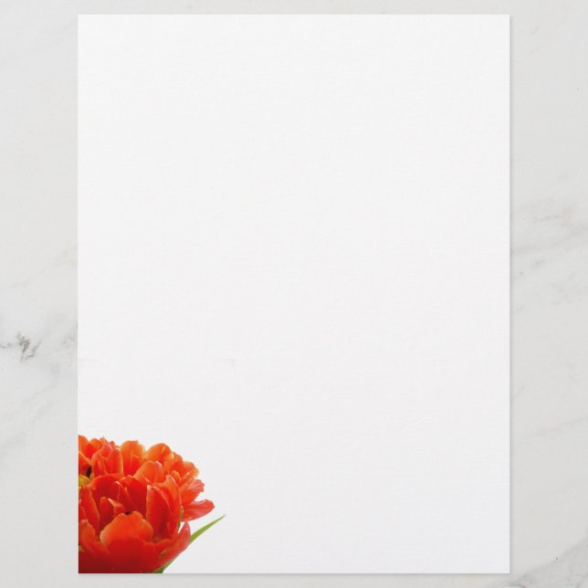 Orange Tulips Letterhead (Front)