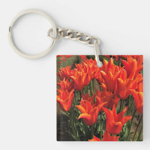 Orange Tulips, Oregon Key Ring