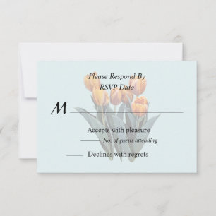 Orange Tulips RSVP Card