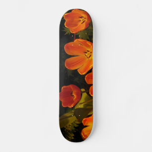 Orange Tulips Skateboard