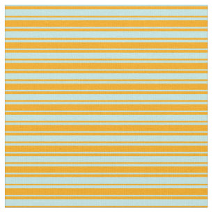 Orange & Turquoise Lines Pattern Fabric