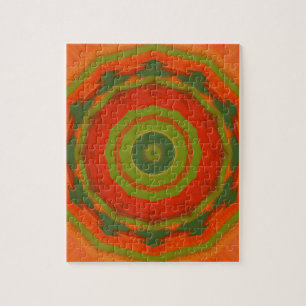 Orange Twirl Jigsaw Puzzle