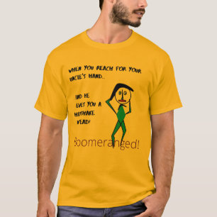 Orange Uncle - Handshake -Boomeranged T-Shirt