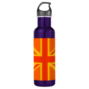 Orange Union Jack British Flag Swag 710 Ml Water Bottle
