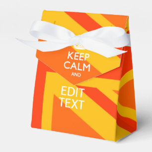 Orange Union Jack British Flag Swag Favour Box