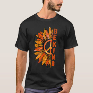 Orange Unity Day Anti Bullying Be Kind Sunflower P T-Shirt