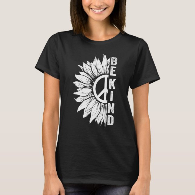 Orange Unity Day Anti Bullying Be Kind Sunflower P T-Shirt (Front)