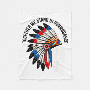 Orange Unity Day For Every American Native Child S Fleece Blanket