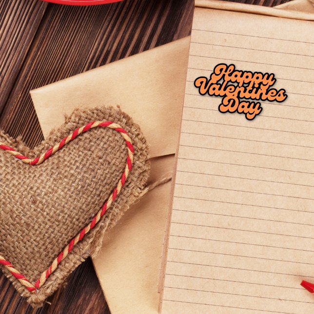 Orange Valentine's Day Font Art TINY Sticker sheet (Creator Uploaded)