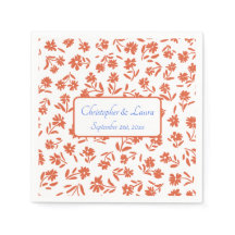 Orange Verona Sunset Floral Wedding