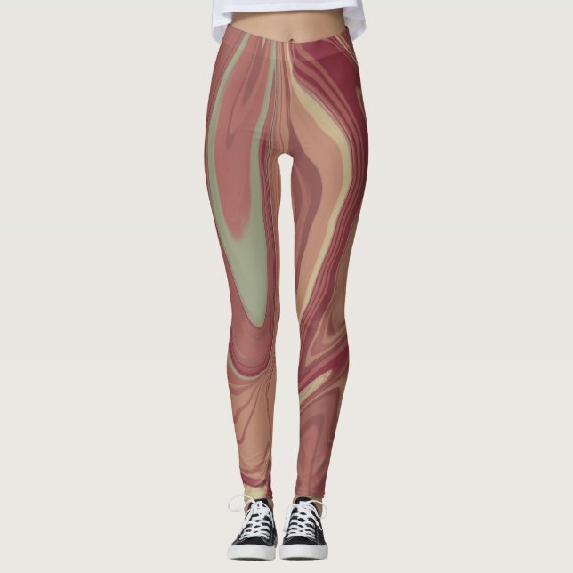 Orange Vibe Leggings (Front)