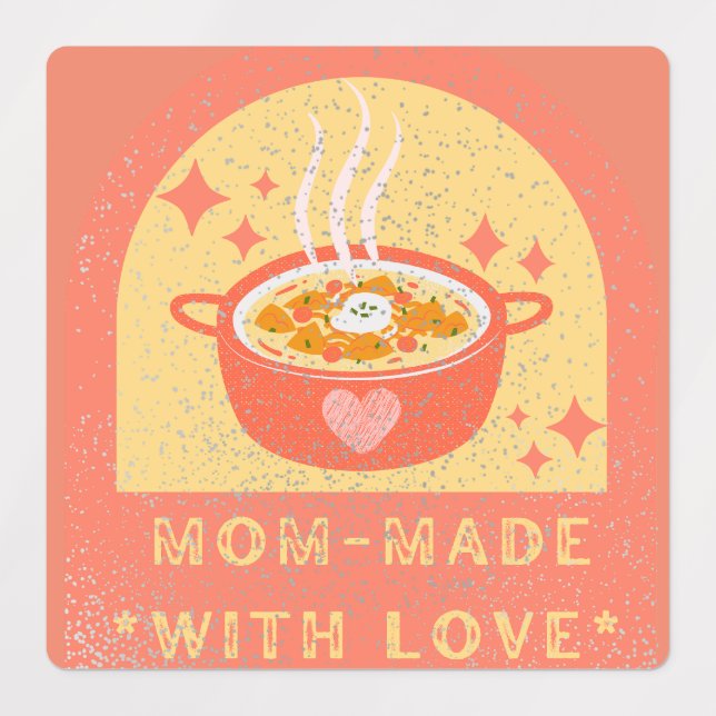 Orange Vintage Mom-made by Love (Design 1)