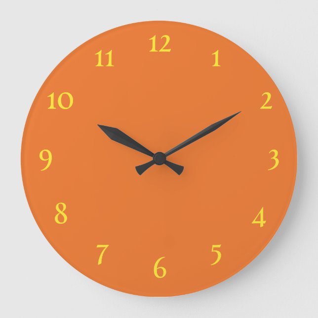 Orange wall clock (Front)