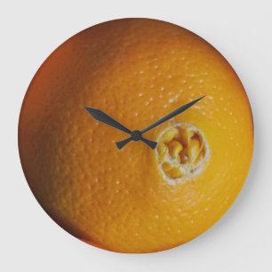 Orange wall clock