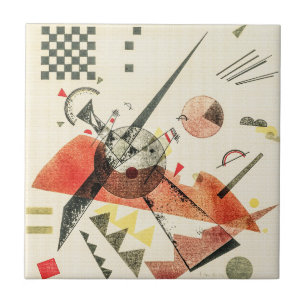 Orange - Wassily Kandinsky Modern Art Tile