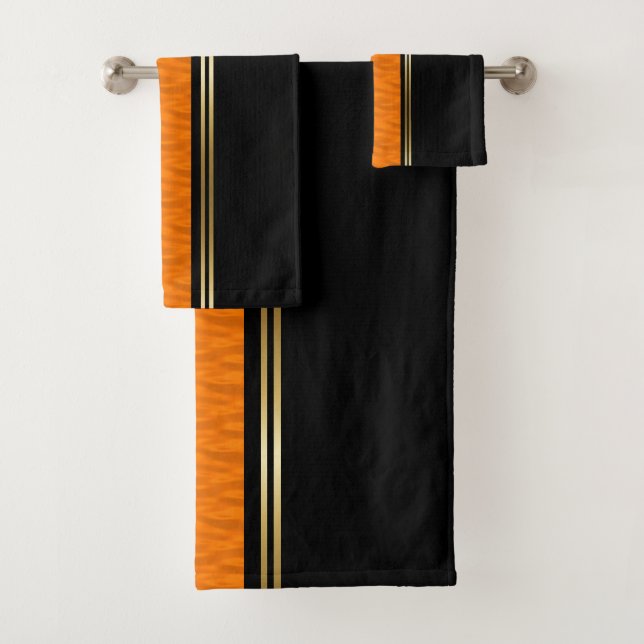 Orange Water Bath Towel Set (Insitu)