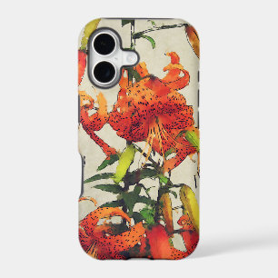 Orange Watercolor Tiger Lily 1