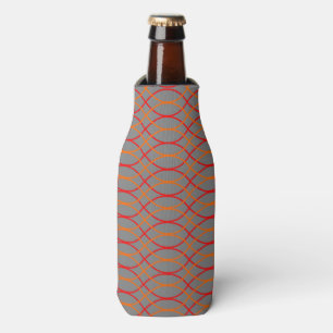 Orange Waves  Bottle Cooler