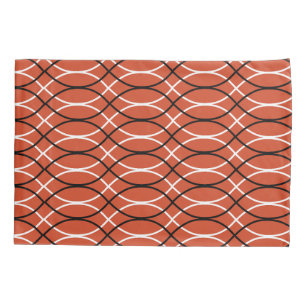 Orange Waves Pillowcase