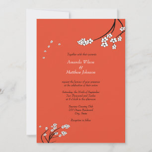 Orange Wedding Invitations