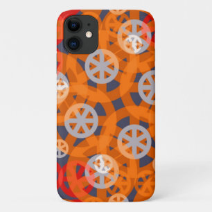 Orange Wheel Abstract Pattern  Case-Mate iPhone Case
