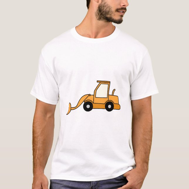 Orange Wheel Loader T-Shirt (Front)