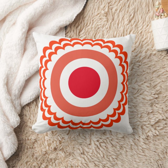 Orange white cushion (Blanket)