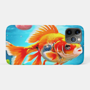 Orange White Goldfish Case-Mate iPhone Case