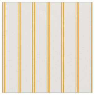 Orange & White Lined/Striped Pattern Fabric
